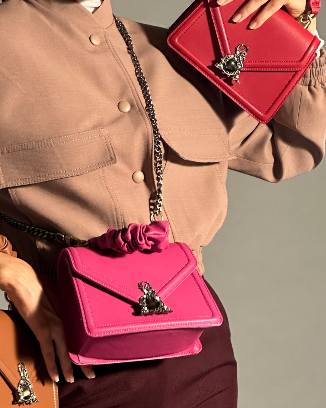 Borsa nera laccata Ateleier du Sac